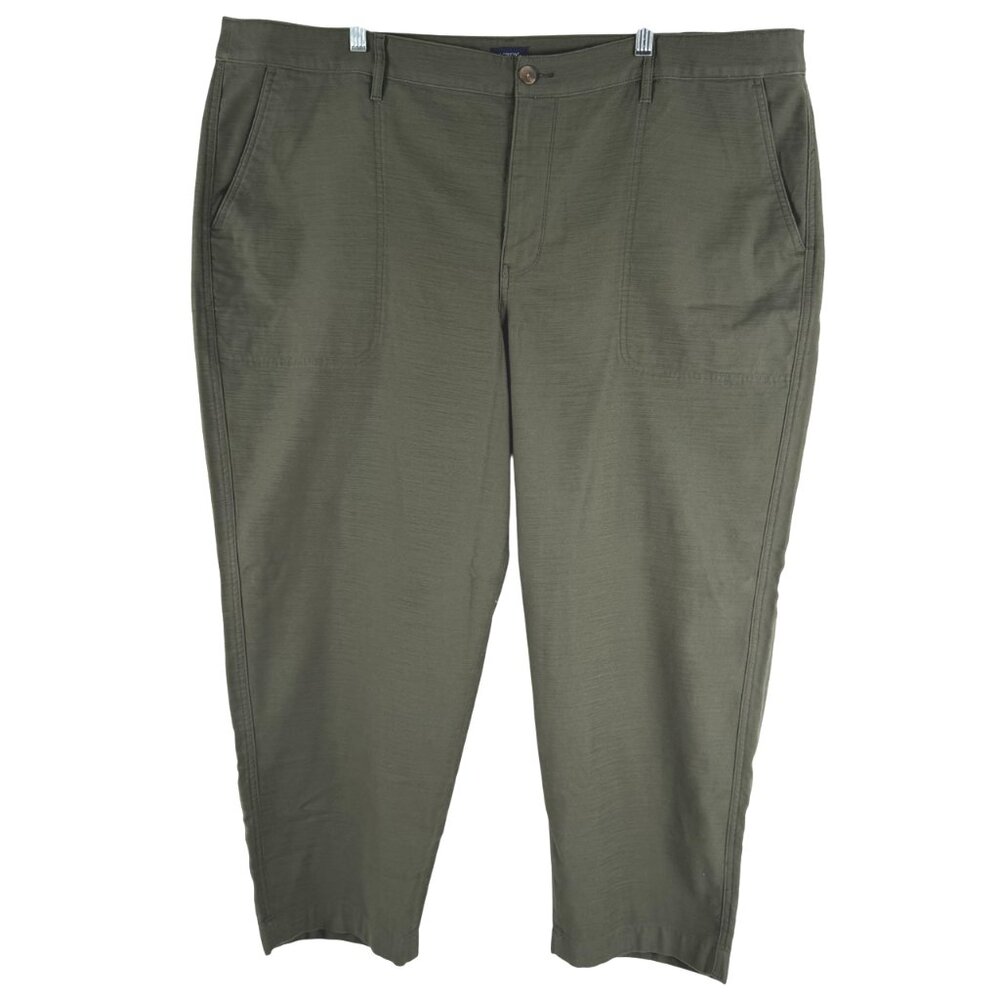 J. Crew Cotton Camp Pant Womens‎ Size 22 Spanish Moss Green NWT PT-2616